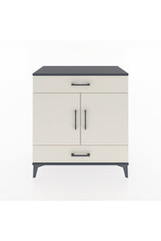 Hyperion Şifonyer 3 Raflı 2 Çekmeceli 2 Kapaklı 88x44x96 Antrasit-Aytaşı