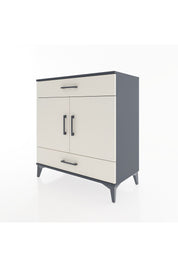 Hyperion Şifonyer 3 Raflı 2 Çekmeceli 2 Kapaklı 88x44x96 Antrasit-Aytaşı