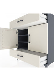 Hyperion Şifonyer 3 Raflı 2 Çekmeceli 2 Kapaklı 88x44x96 Antrasit-Aytaşı