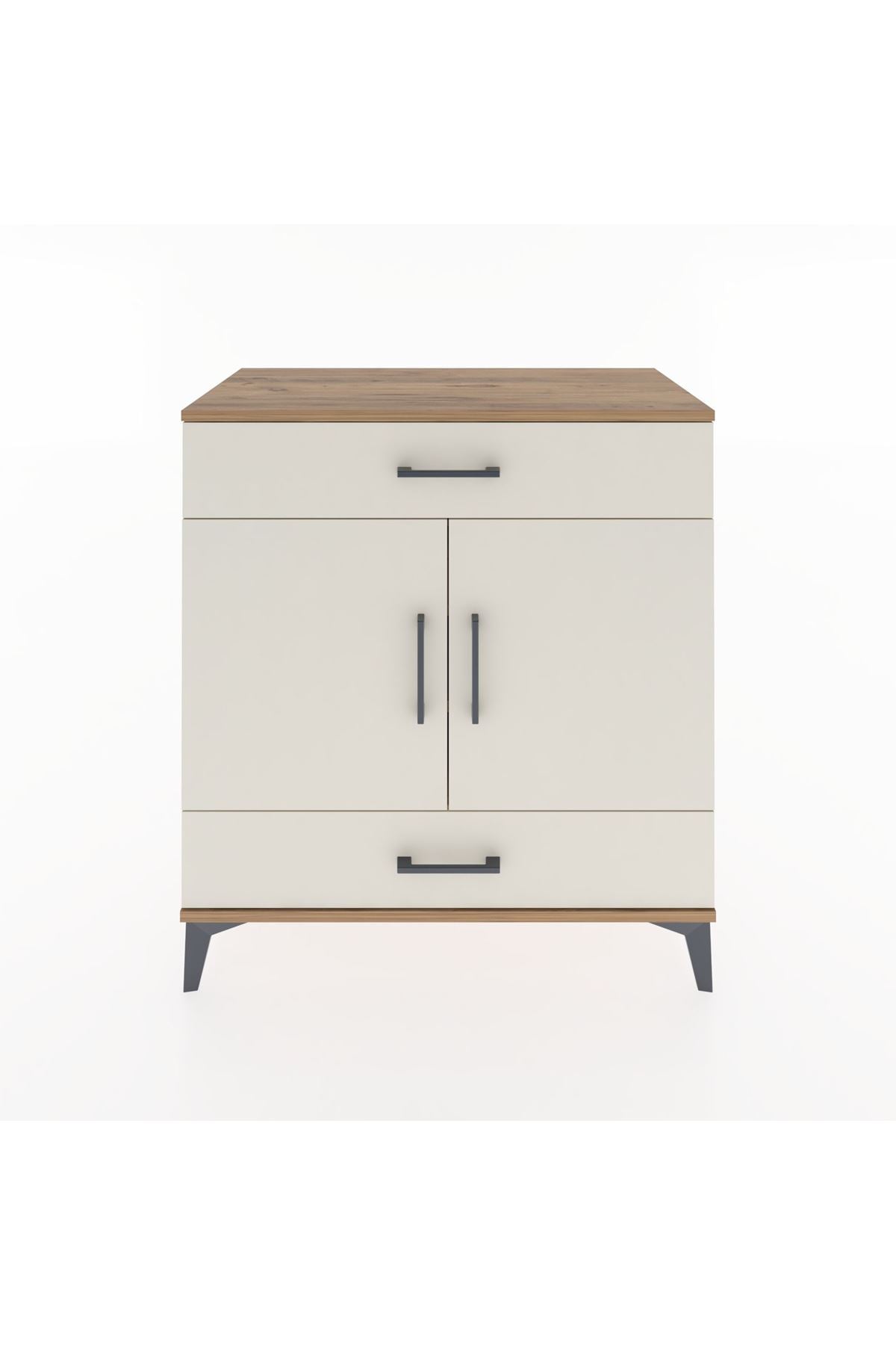 Hyperion Şifonyer 3 Raflı 2 Çekmeceli 2 Kapaklı 88x44x96 Çam-Aytaşı