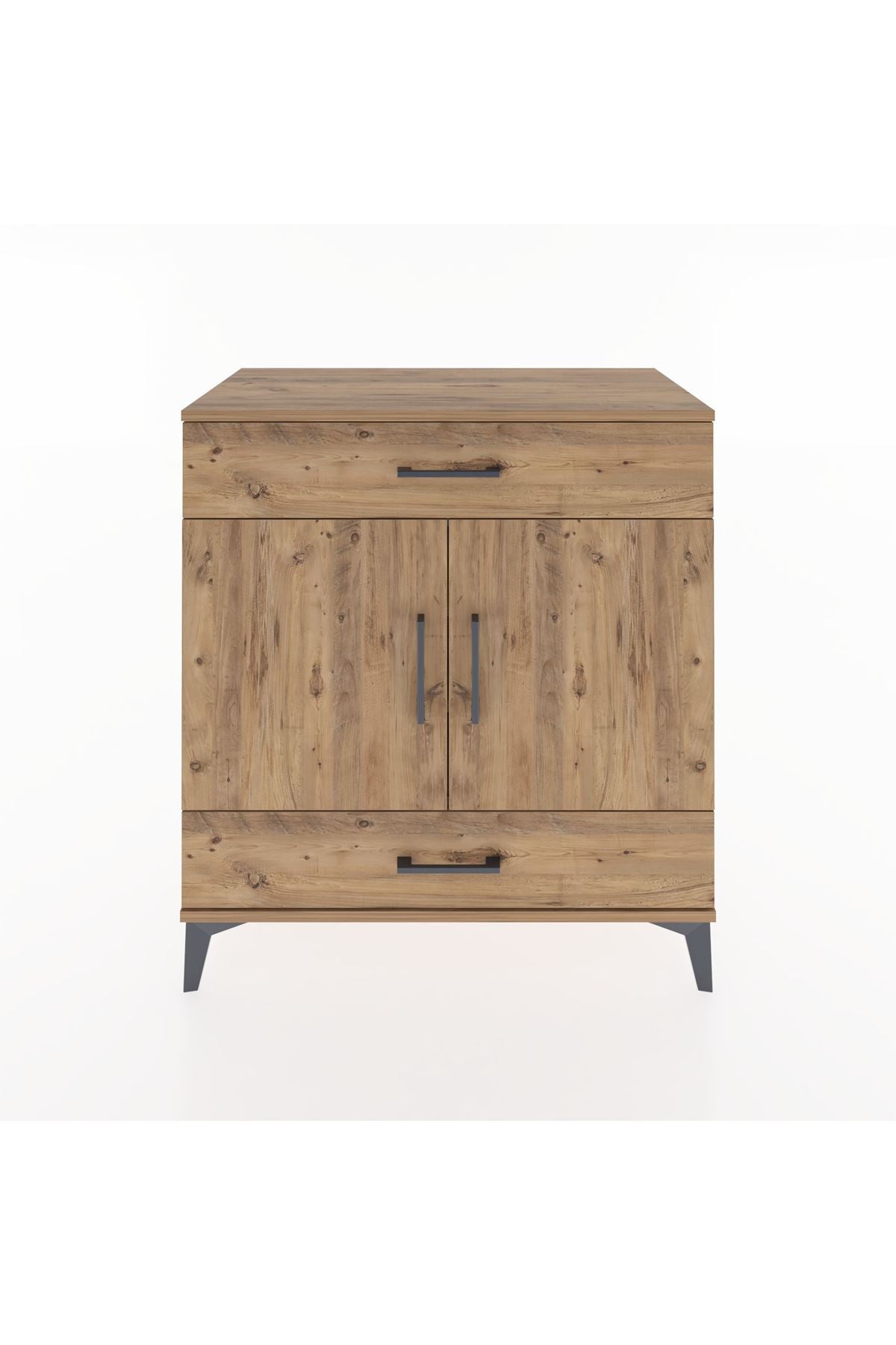 Hyperion Şifonyer 3 Raflı 2 Çekmeceli 2 Kapaklı 88x44x96 Çam-Çam