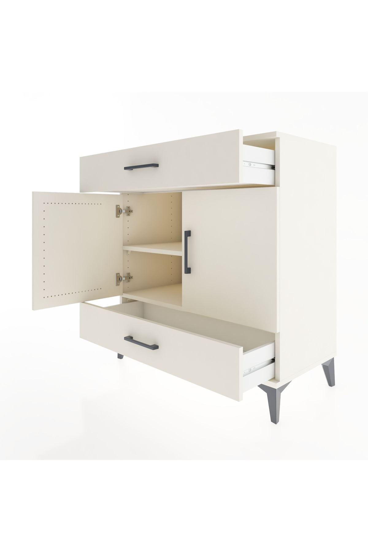 Hyperion Şifonyer 2 Raflı 2 Çekmeceli 2 Kapaklı 88x44x96 Aytaşı-Aytaşı