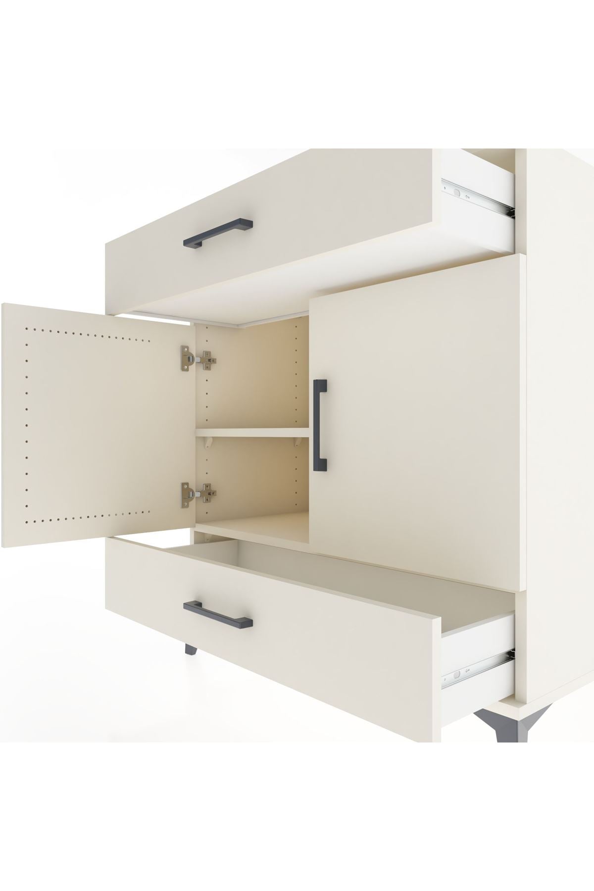 Hyperion Şifonyer 2 Raflı 2 Çekmeceli 2 Kapaklı 88x44x96 Aytaşı-Aytaşı