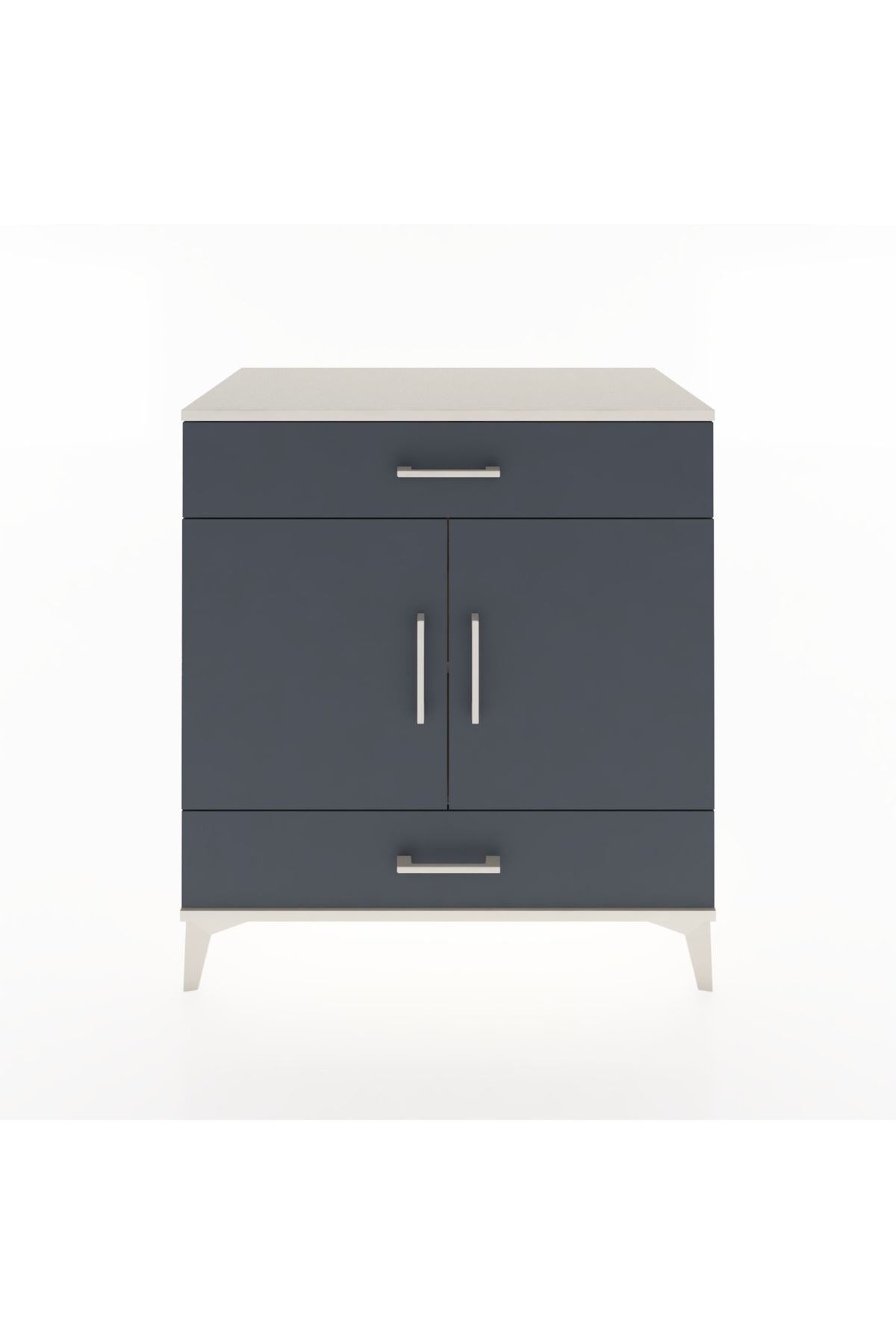 Hyperion Şifonyer 2 Raflı 2 Çekmeceli 2 Kapaklı 88x44x96 Aytaşı-Antrasit