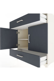 Hyperion Şifonyer 2 Raflı 2 Çekmeceli 2 Kapaklı 88x44x96 Aytaşı-Antrasit