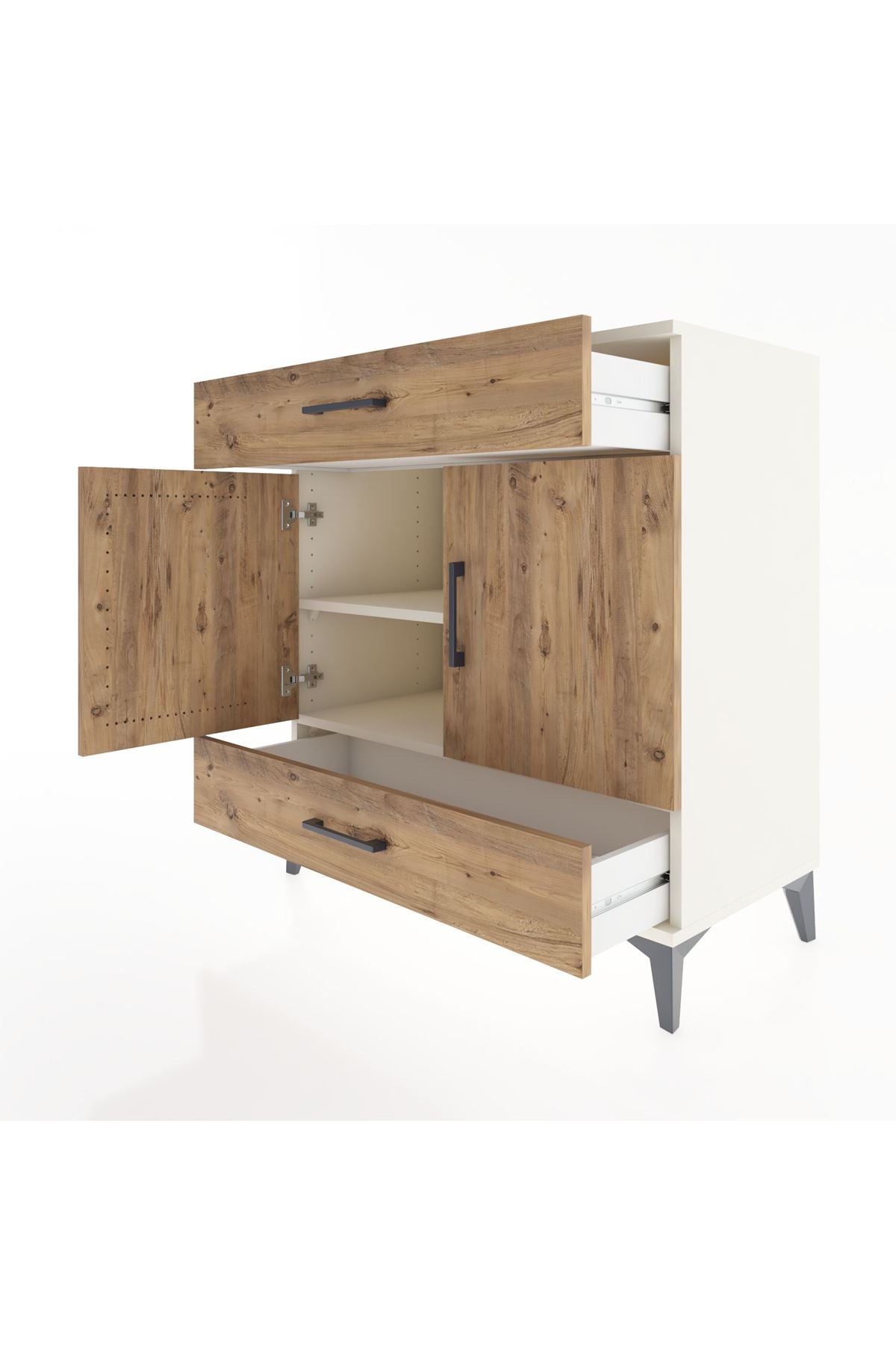 Hyperion Şifonyer 2 Raflı 2 Çekmeceli 2 Kapaklı 88x44x96 Aytaşı-Çam