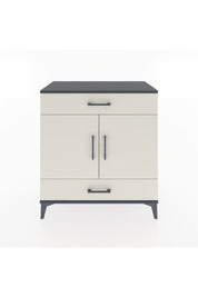 Hyperion Şifonyer 2 Raflı 2 Çekmeceli 2 Kapaklı 88x44x96 Antrasit-Aytaşı