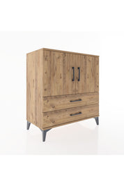 Hyperion Şifonyer 3 Raflı 2 Çekmeceli 2 Kapaklı 88x44x96 Çam-Çam