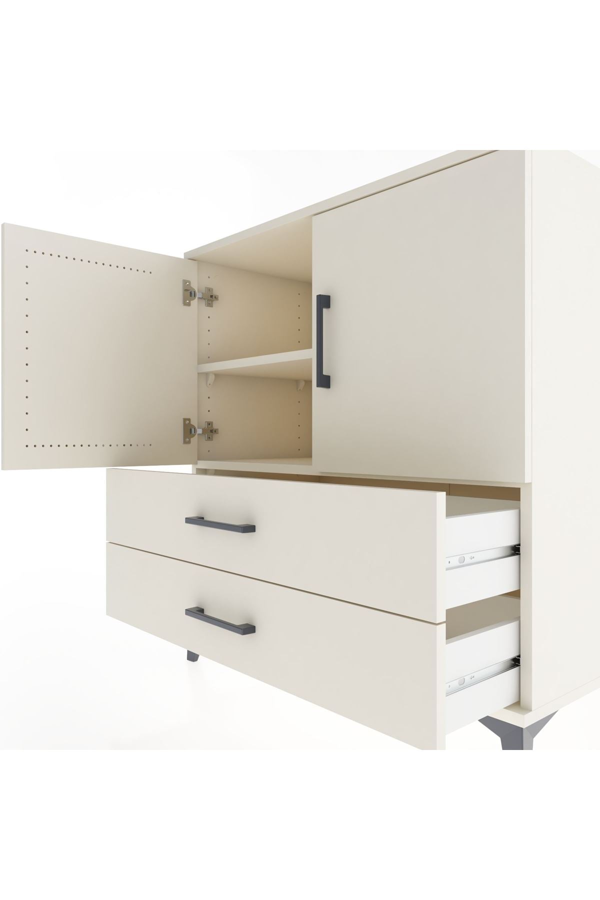 Hyperion Şifonyer 2 Raflı 2 Çekmeceli 2 Kapaklı 88x44x96 Aytaşı-Aytaşı