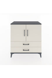 Hyperion Şifonyer 2 Raflı 2 Çekmeceli 2 Kapaklı 88x44x96 Antrasit-Aytaşı