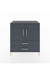 Hyperion Şifonyer Tek Raflı 2 Çekmeceli 2 Kapaklı 88x44x96 Antrasit-Antrasit