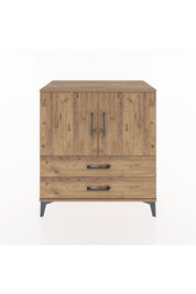 Hyperion Şifonyer Tek Raflı 2 Çekmeceli 2 Kapaklı 88x44x96 Çam-Çam