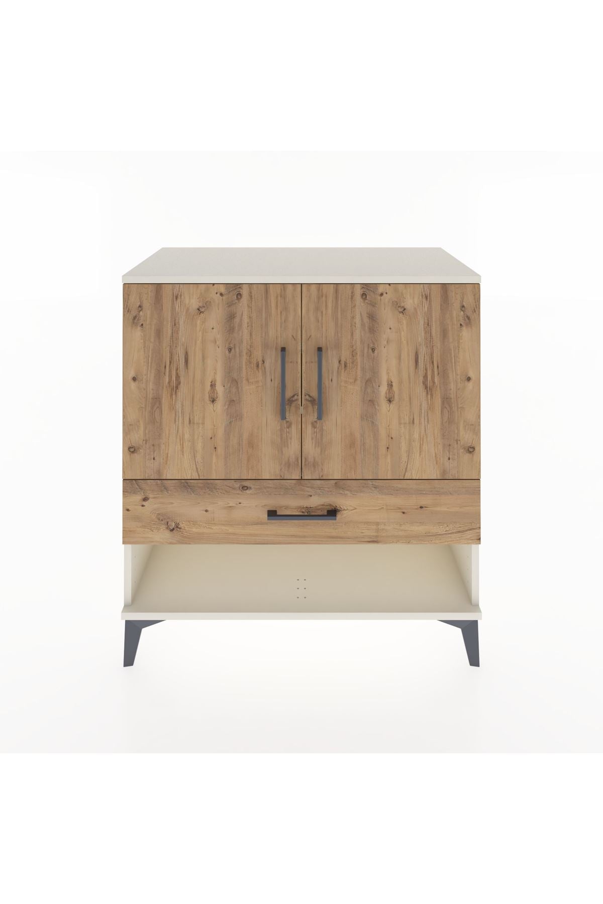 Hyperion Şifonyer 3 Raflı Tek Çekmeceli 2 Kapaklı 88x44x96 Aytaşı-Çam