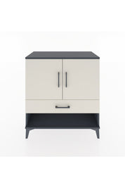 Hyperion Şifonyer 3 Raflı Tek Çekmeceli 2 Kapaklı 88x44x96 Antrasit-Aytaşı