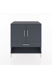 Hyperion Şifonyer 3 Raflı Tek Çekmeceli 2 Kapaklı 88x44x96 Antrasit-Antrasit