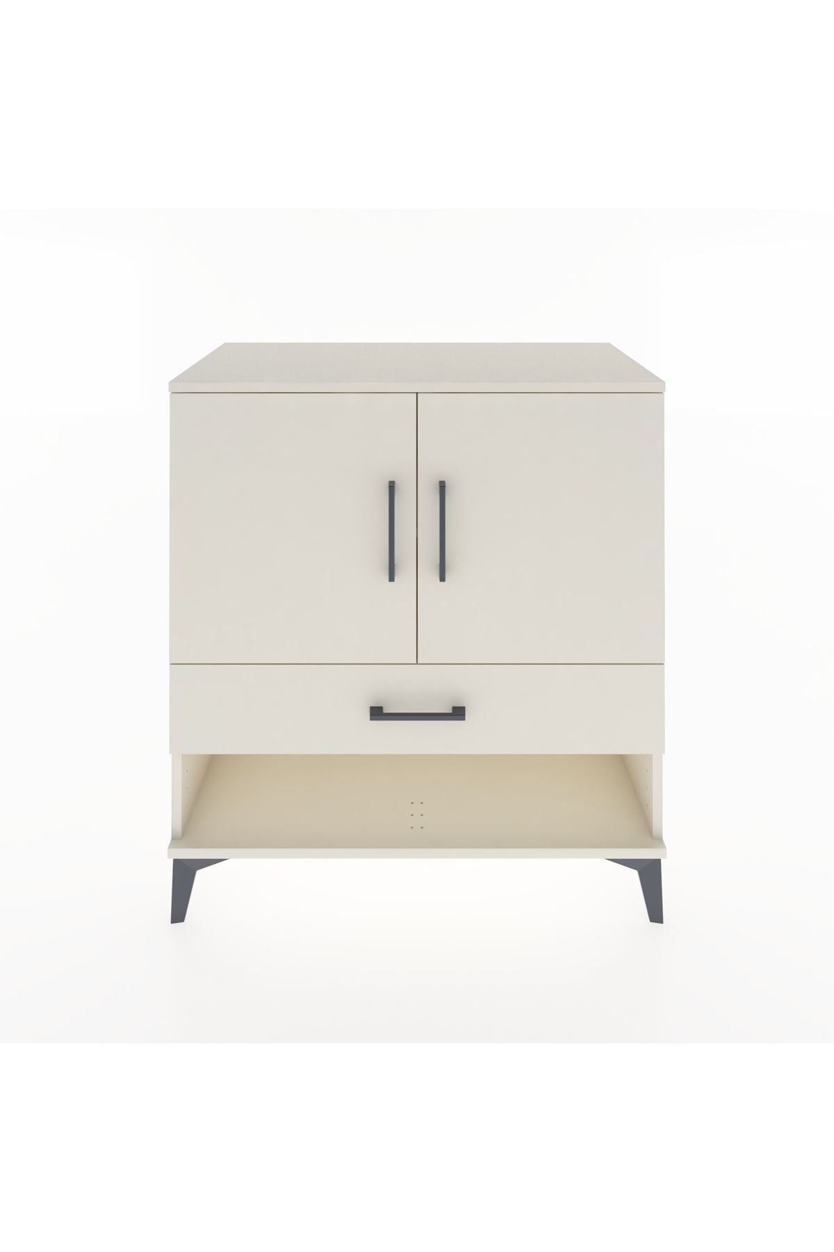 Hyperion Şifonyer 2 Raflı Tek Çekmeceli 2 Kapaklı 88x44x96 Aytaşı-Aytaşı