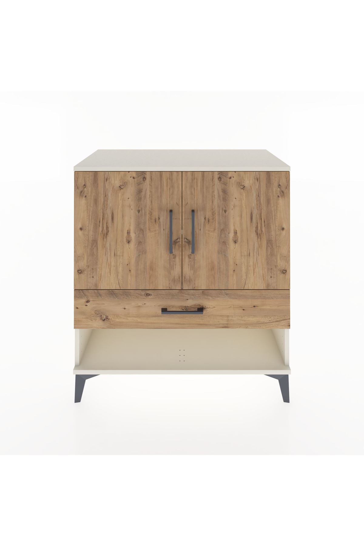 Hyperion Şifonyer 2 Raflı Tek Çekmeceli 2 Kapaklı 88x44x96 Aytaşı-Çam