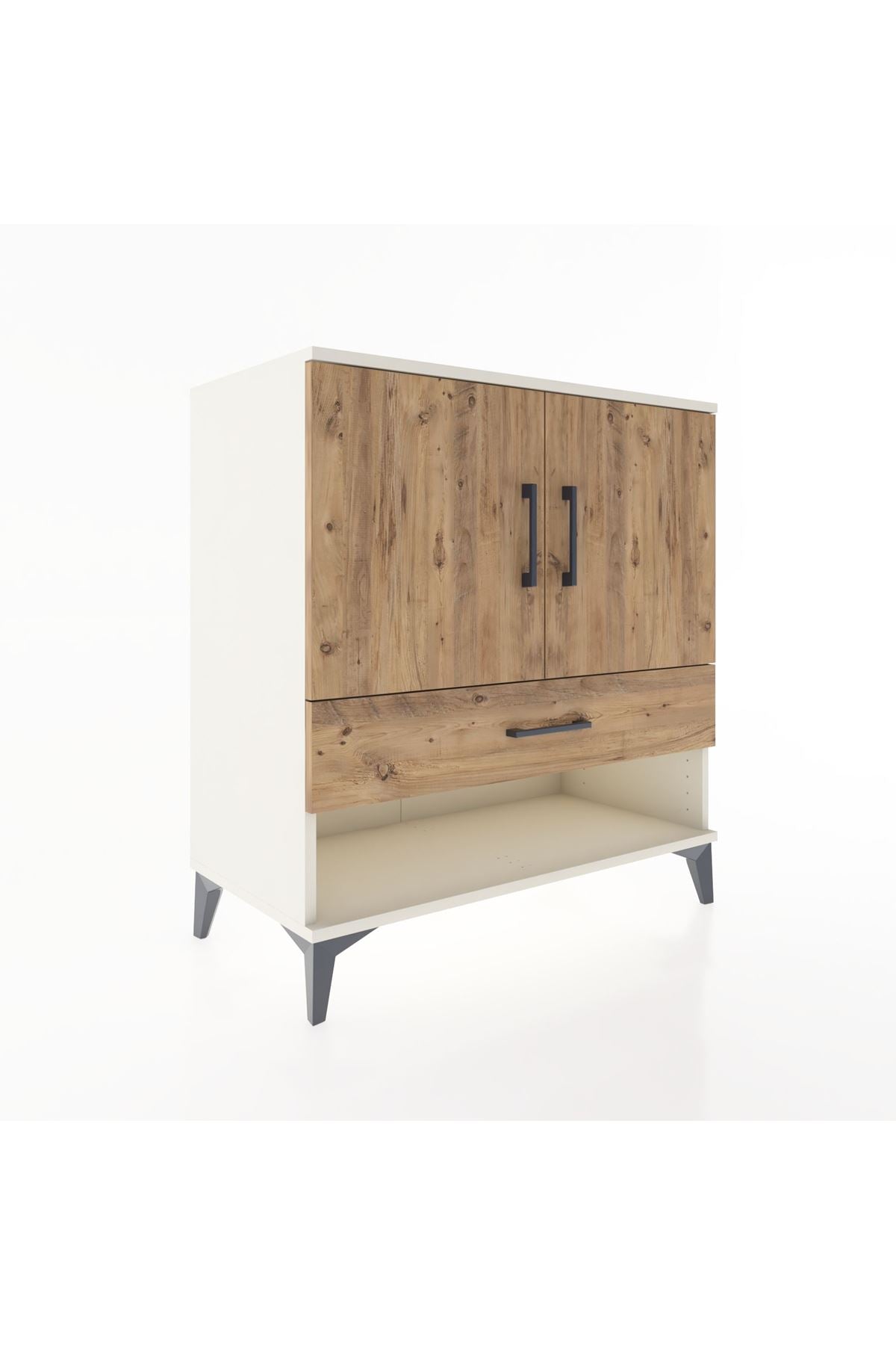 Hyperion Şifonyer 2 Raflı Tek Çekmeceli 2 Kapaklı 88x44x96 Aytaşı-Çam