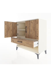 Hyperion Şifonyer 2 Raflı Tek Çekmeceli 2 Kapaklı 88x44x96 Aytaşı-Çam