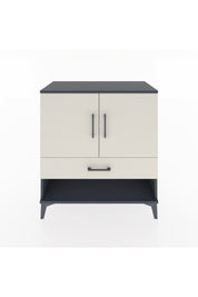 Hyperion Şifonyer 2 Raflı Tek Çekmeceli 2 Kapaklı 88x44x96 Antrasit-Aytaşı