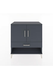 Hyperion Şifonyer 2 Raflı Tek Çekmeceli 2 Kapaklı 88x44x96 Antrasit-Antrasit