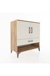 Hyperion Şifonyer 2 Raflı Tek Çekmeceli 2 Kapaklı 88x44x96 Çam-Aytaşı