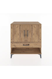 Hyperion Şifonyer 2 Raflı Tek Çekmeceli 2 Kapaklı 88x44x96 Çam-Çam