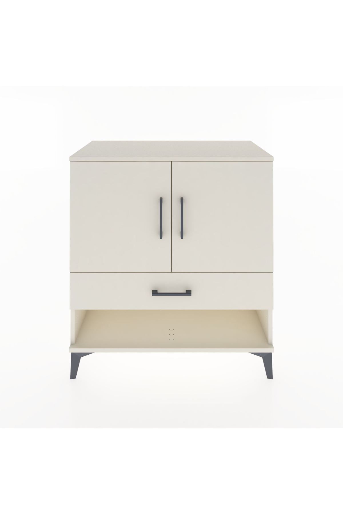 Hyperion Şifonyer Tek Raflı Tek Çekmeceli 2 Kapaklı 88x44x96 Aytaşı-Aytaşı