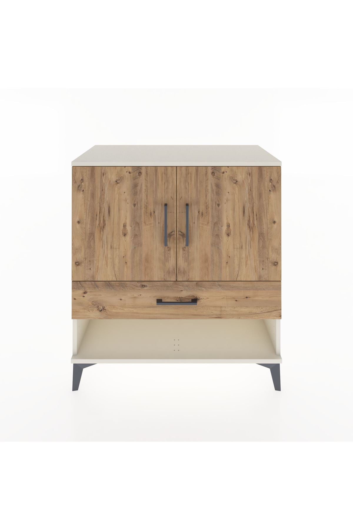 Hyperion Şifonyer Tek Raflı Tek Çekmeceli 2 Kapaklı 88x44x96 Aytaşı-Çam