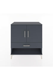 Hyperion Şifonyer Tek Raflı Tek Çekmeceli 2 Kapaklı 88x44x96 Antrasit-Antrasit