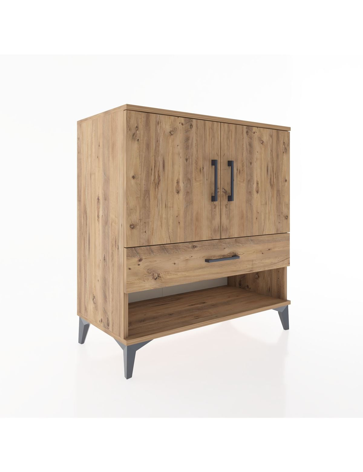 Hyperion Şifonyer Tek Raflı Tek Çekmeceli 2 Kapaklı 88x44x96 - S37M027V9B