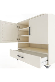 Hyperion Şifonyer 4 Raflı Tek Çekmeceli 2 Kapaklı 88x44x96 Aytaşı-Aytaşı