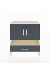 Hyperion Şifonyer 4 Raflı Tek Çekmeceli 2 Kapaklı 88x44x96 Aytaşı-Antrasit