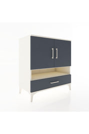 Hyperion Şifonyer 4 Raflı Tek Çekmeceli 2 Kapaklı 88x44x96 Aytaşı-Antrasit