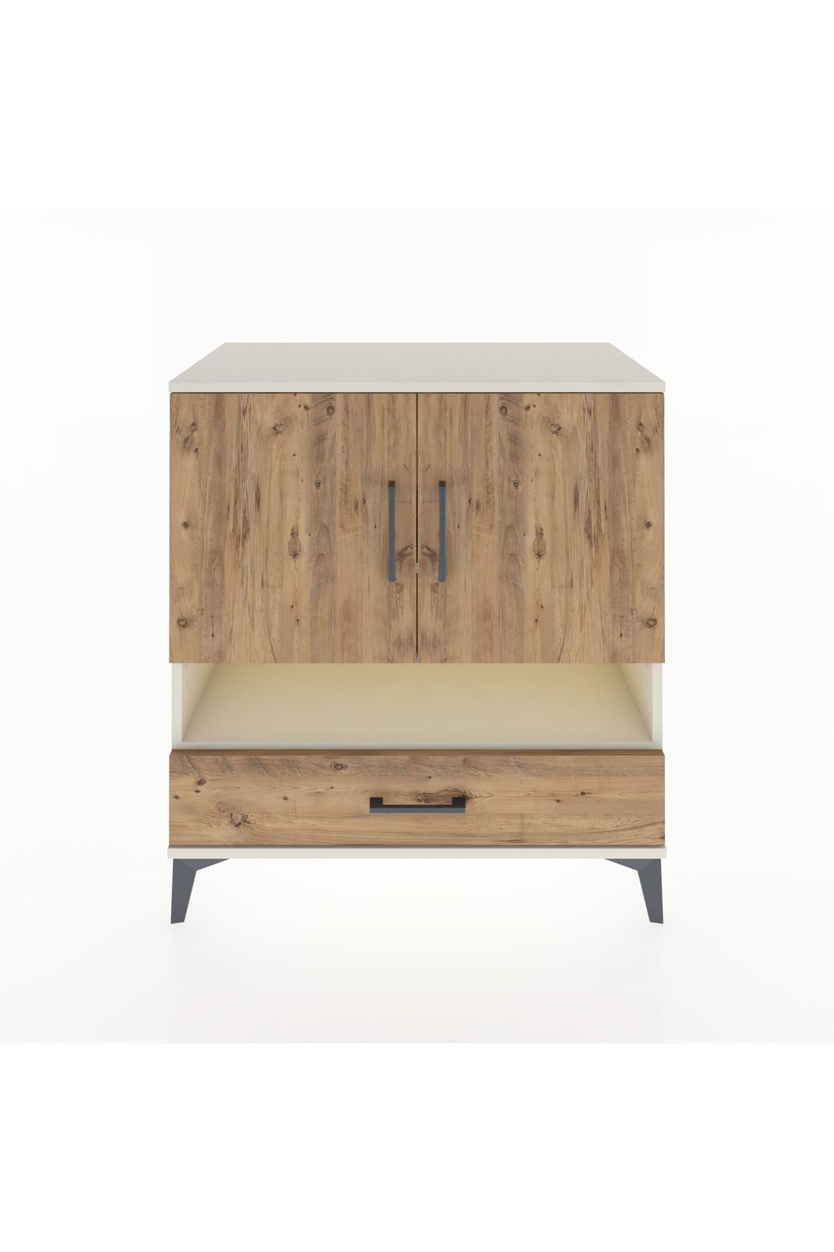 Hyperion Şifonyer 4 Raflı Tek Çekmeceli 2 Kapaklı 88x44x96 Aytaşı-Çam