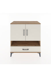 Hyperion Şifonyer 4 Raflı Tek Çekmeceli 2 Kapaklı 88x44x96 Çam-Aytaşı