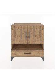 Hyperion Şifonyer 3 Raflı Tek Çekmeceli 2 Kapaklı 88x44x96 Çam-Çam