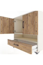 Hyperion Şifonyer 2 Raflı Tek Çekmeceli 2 Kapaklı 88x44x96 Aytaşı-Çam