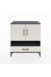 Hyperion Şifonyer 2 Raflı Tek Çekmeceli 2 Kapaklı 88x44x96 Antrasit-Aytaşı