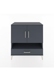 Hyperion Şifonyer 2 Raflı Tek Çekmeceli 2 Kapaklı 88x44x96 Antrasit-Antrasit