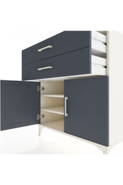 Hyperion Şifonyer 2 Raflı 2 Çekmeceli 2 Kapaklı 88x44x96 Aytaşı-Antrasit