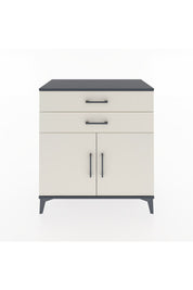 Hyperion Şifonyer 2 Raflı 2 Çekmeceli 2 Kapaklı 88x44x96 Antrasit-Aytaşı