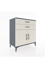 Hyperion Şifonyer 2 Raflı 2 Çekmeceli 2 Kapaklı 88x44x96 Antrasit-Aytaşı