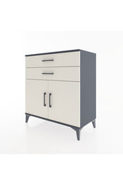 Hyperion Şifonyer 2 Raflı 2 Çekmeceli 2 Kapaklı 88x44x96 Antrasit-Aytaşı
