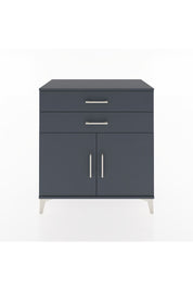 Hyperion Şifonyer 2 Raflı 2 Çekmeceli 2 Kapaklı 88x44x96 Antrasit-Antrasit