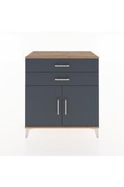 Hyperion Şifonyer 2 Raflı 2 Çekmeceli 2 Kapaklı 88x44x96 Çam-Antrasit