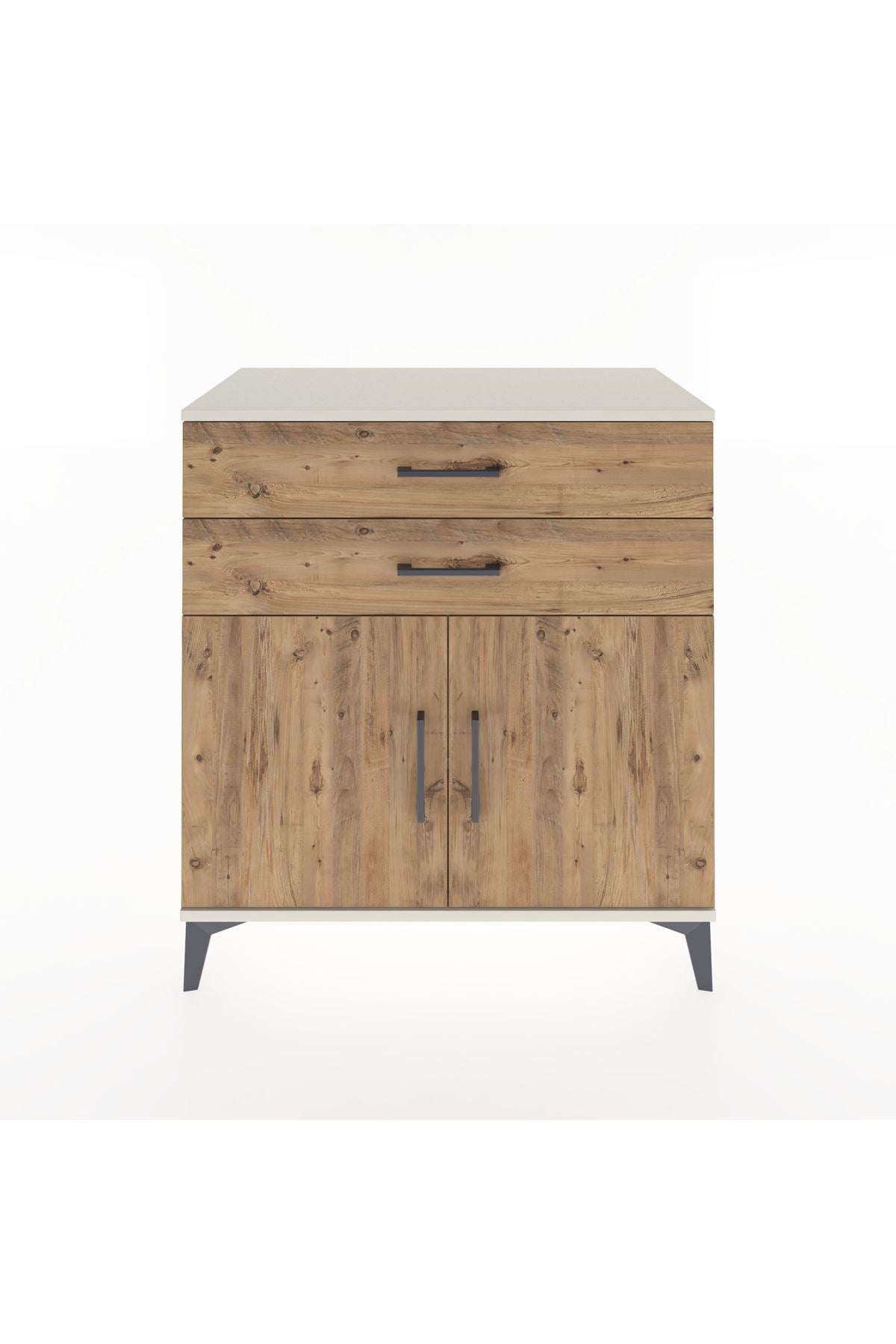 Hyperion Şifonyer Tek Raflı 2 Çekmeceli 2 Kapaklı 88x44x96 Aytaşı-Çam