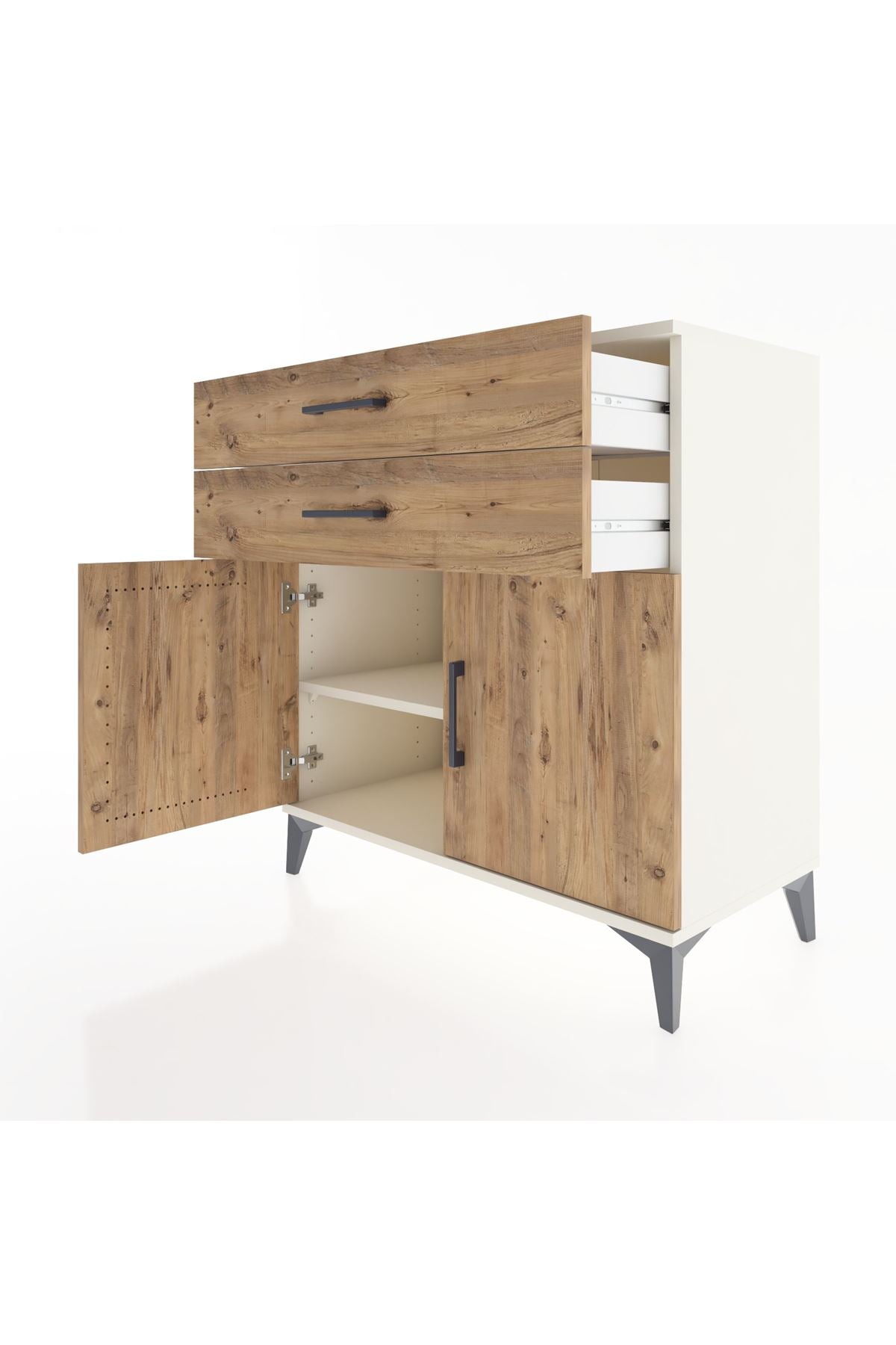 Hyperion Şifonyer Tek Raflı 2 Çekmeceli 2 Kapaklı 88x44x96 Aytaşı-Çam