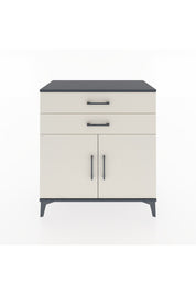 Hyperion Şifonyer Tek Raflı 2 Çekmeceli 2 Kapaklı 88x44x96 Antrasit-Aytaşı