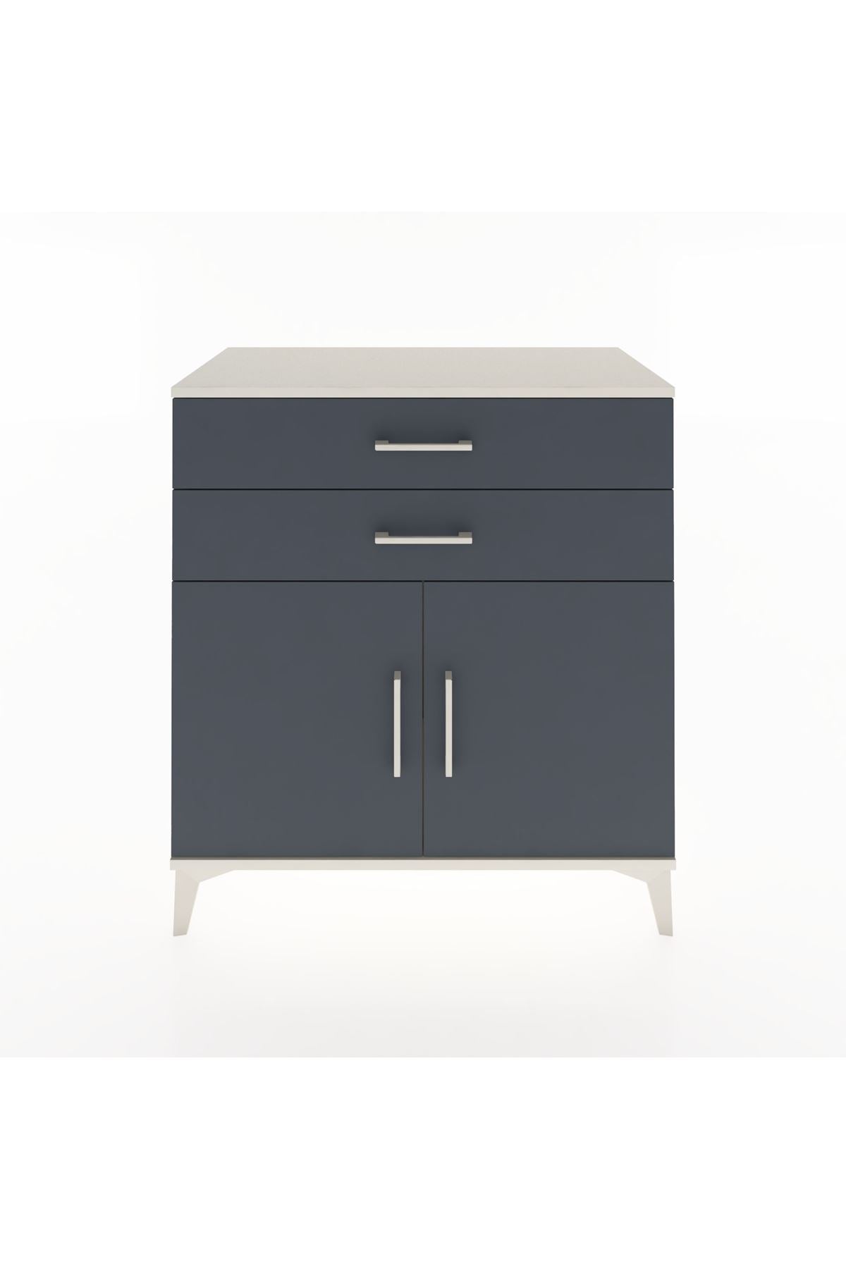 Hyperion Şifonyer 2 Çekmeceli 2 Kapaklı 88x44x96 Aytaşı-Antrasit